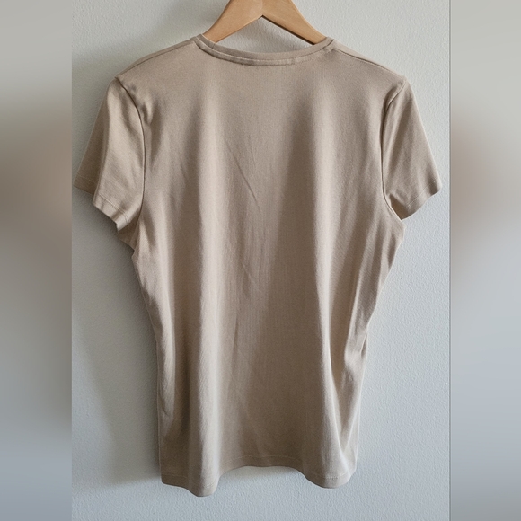 Jones New York classic short sleeved crewneck tshirt Women's XL beige - Picture 5 of 5